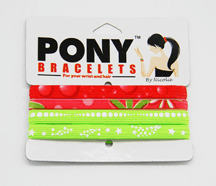 Pony Bracelets Green/Red Combo
